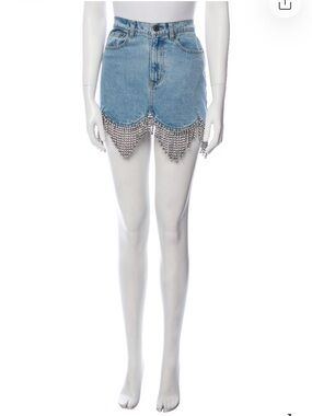Area Crystal Embellishments Mini Skirt, NWOT